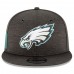 Youth Philadelphia Eagles New Era Black 2018 NFL Sideline Home 9FIFTY Snapback Adjustable Hat 3059326